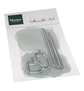 Marianne Design • Stamp Silhouette Art - Candles