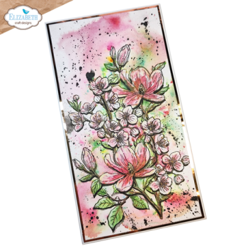 Elizabeth Craft Designs, Spring Blossom Stamps Floral Branches & Sentiments