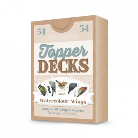 Watercolour Wings Topper Deck, Vögel, Hunkydory