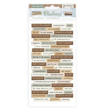 Stamperia, Create Happiness Secret Diary 15x30cm Chipboard