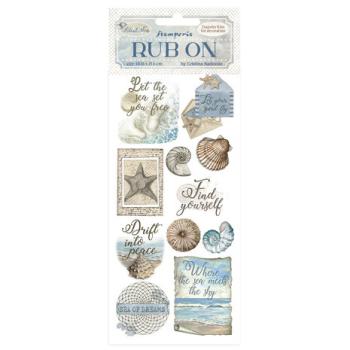 Stamperia, Silent Sea Rub-On Shells