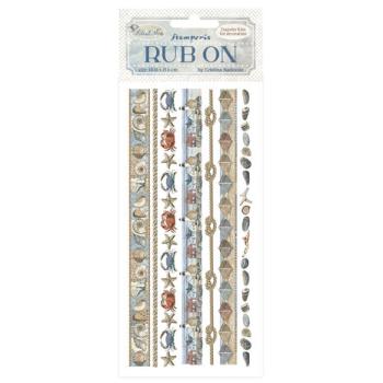 Stamperia, Silent Sea Rub-On Stripes