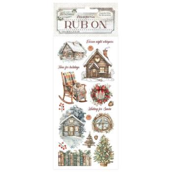 Stamperia, The Owl's House Rub-on 4x8,5 Inch Cottage