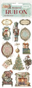Stamperia, Alice in Christmas Rub-on 4x8,5 Inch Soldiers