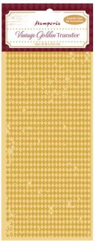 Stamperia, Vintage Golden Transfer Rhombuses Pattern