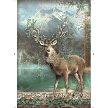 Stamperia, Magic Forest A4 Rice Paper Deer