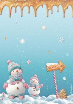Stamperia, Candy Christmas A4 Rice Paper Selection
