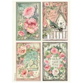 Stamperia, House of Roses A4 Rice Paper Selection