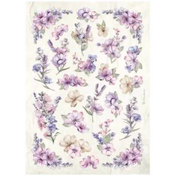 Stamperia, Lavender Rice Paper Selection