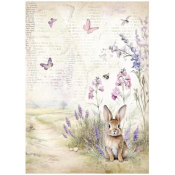 Stamperia, Lavender Rice Paper Selection