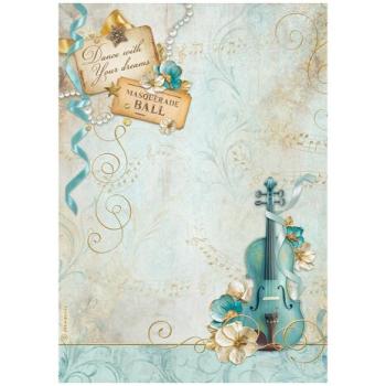 Stamperia, Masquerade A4 Rice Paper Selection