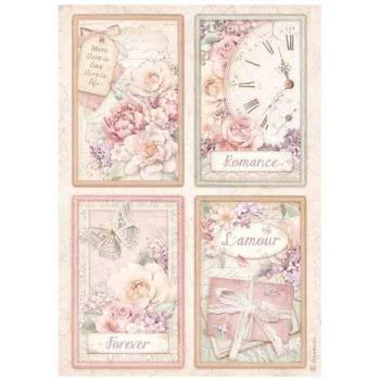 Stamperia, Romance Forever A4 Rice Paper Selection
