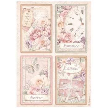 Stamperia, Romance Forever A4 Rice Paper Selection