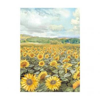 Stamperia, Sunflower Art A6 Rice Paper Backgrounds