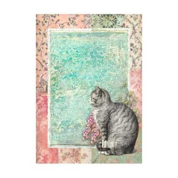 Stamperia, Orchids and Cats A6 Rice Paper Backgrounds