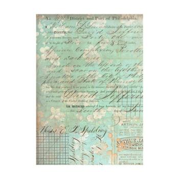 Stamperia, Brocante Antiques A6 Rice Paper Backgrounds