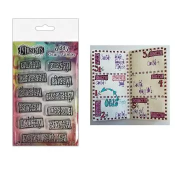 Ranger • Dylusions Diddy Clear Stamps Ooh, What a day!