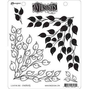 Ranger • Dylusions Cling Stamps Leaf Me Be