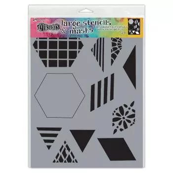 Ranger • Dylusions stencil 2 inch quilt large