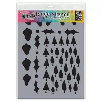 Ranger • Dylusions stencil Tree border