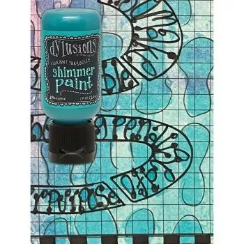 Ranger • Dylusions Shimmer Paint Flip Top Bottle Vibrant Turquoise