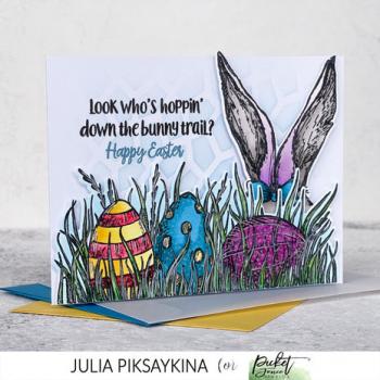 Picket Fence, Hoppin' Down the Bunny Trail 4x4 Inch Dies