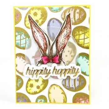 Picket Fence, Hoppin' Down the Bunny Trail 4x4 Inch Clear Stamps