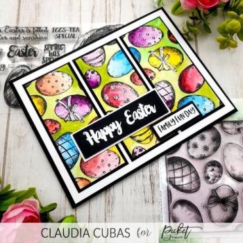 Picket Fence, Eggs-tra Special Easter 4x8 Inch Clear Stamps