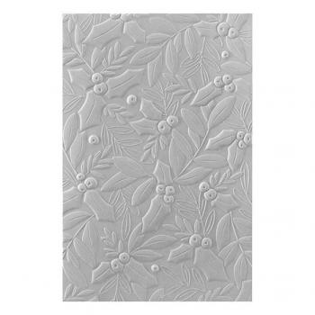 Spellbinder, Holly & Foliage 3D Embossing Folder