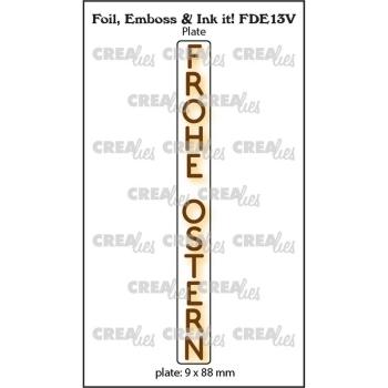 Crealies • Foil, Emboss & Ink It! Embossing Folder Frohe Ostern (Vertical)
