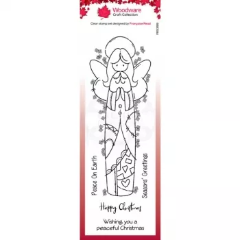 Creative Expressions • Woodware clear stamp patch angel