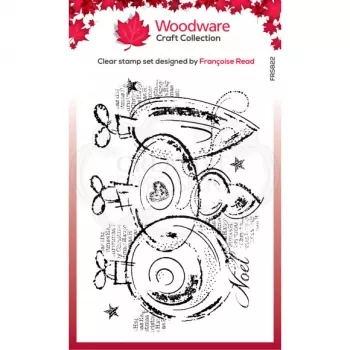 Creative Expressions • Woodware clear stamp three baubles