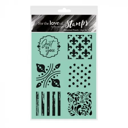 For the Love of Stamps - Patterned Panels - Just for You, Hunkydory