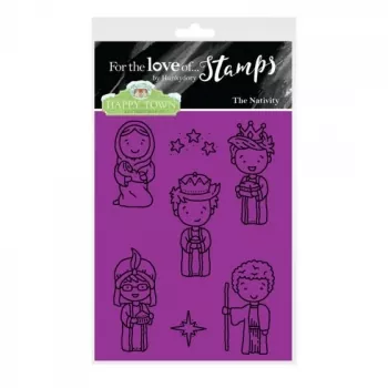 Hunkydory, Happy Town Stamp Set - The Nativity