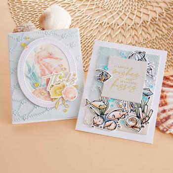 Spellbinders, Seahorse Floral Glimmer Hot Foil Plate & Die Set