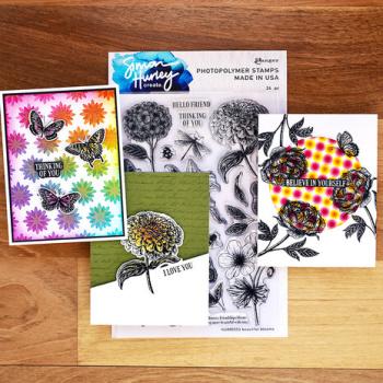 Ranger • Simon Hurley create. Photopolymer Stamps Beautiful Blooms