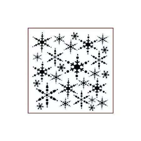 Imagination Crafts 6x6 Christmas Stencil - Snowflakes