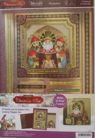 O Come Let Us Adore Him Luxury Topper Set, Hunkydory
