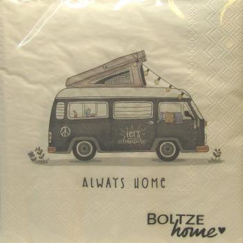 Boltze, Servietten Vanlife - Always Home