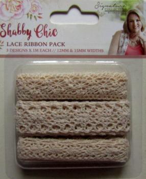 Crafters Companion, Lace Ribbon Pack, 3 x 1 m