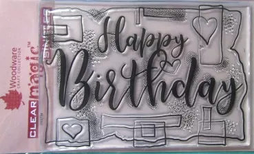 Stempel Birthday Strips, Woodwdare, Creative Expressions