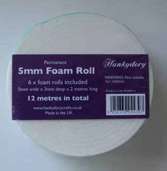 Premier Craft Tools - 5mm Foam Roll, 6 Rollen, Hunkydory