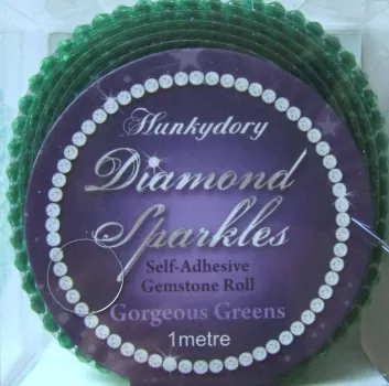 Diamond Sparkles Gemstone Rolls - Gorgeous Greens, Hunkydory
