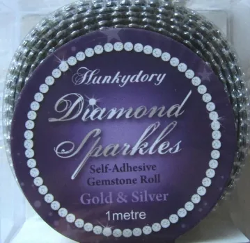 Diamond Sparkles Gemstone Rolls - Gold & Silver, Hunkydory