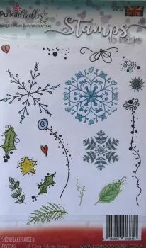 Polkadoodles Snowflake Garden Clear Stamps