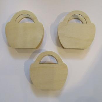 MBI, Holztäschchen, 3 Stück