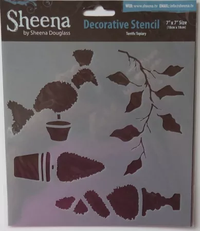 Stencil Terrific Topiary by Sheena Douglass, Crafters Compagnion