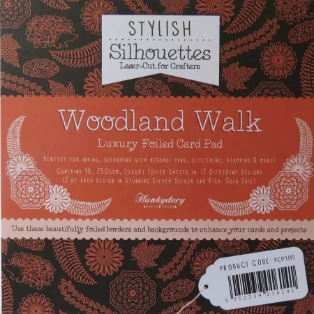 Woodland Walk, Luxury Foiled Card Pad, Hunkydory