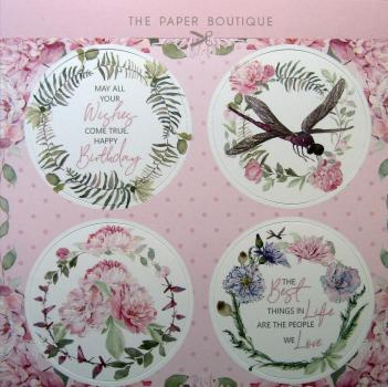 The Paper Boutique, Papierblock Serenity Garden incl. Topper