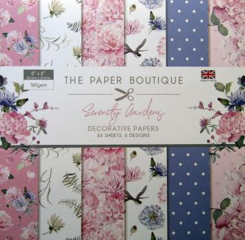 The Paper Boutique, Papierblock Serenity Garden incl. Topper